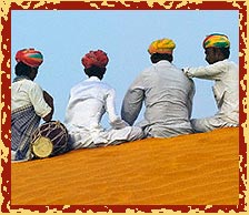 Rajasthani Men Sitting, Rajasthan Travel Guide